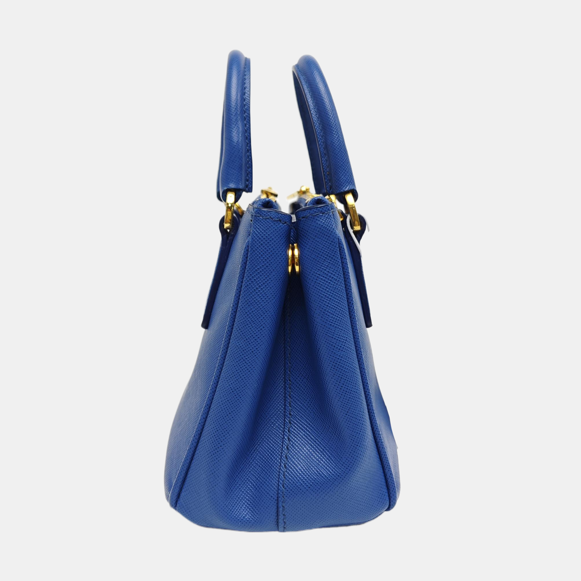 Galleria Super Mini Saffiano Calfskin Blue