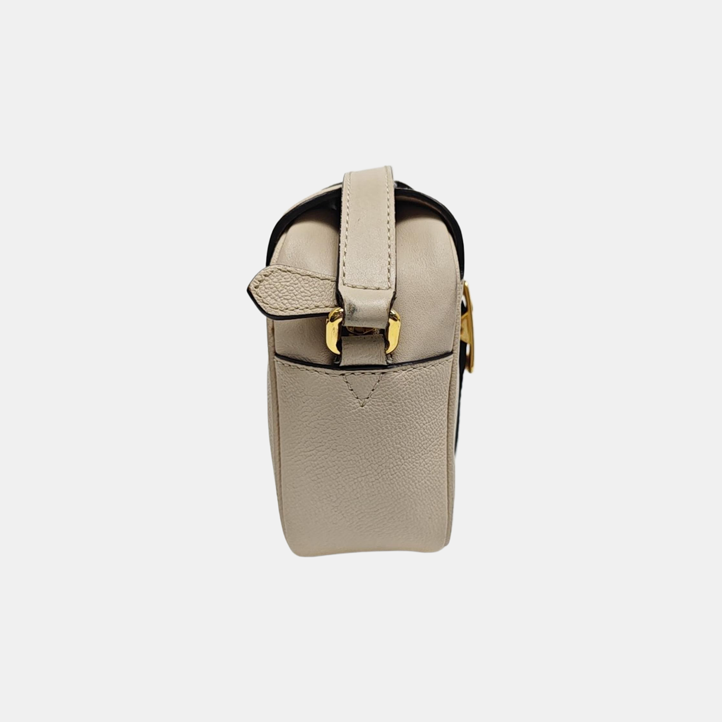 Buckle Calfskin Beige