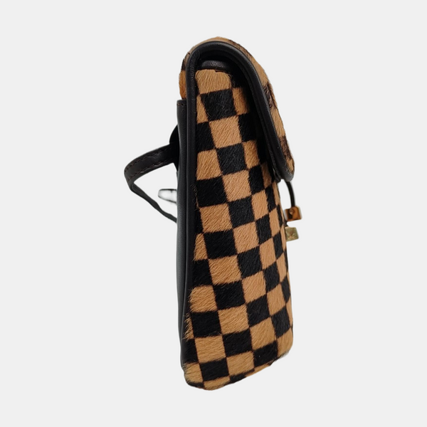 GAZELLE Damier Ebene Horsehair Brown