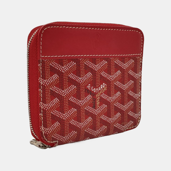 Saint-Marc Coated Canvas Red Wallet