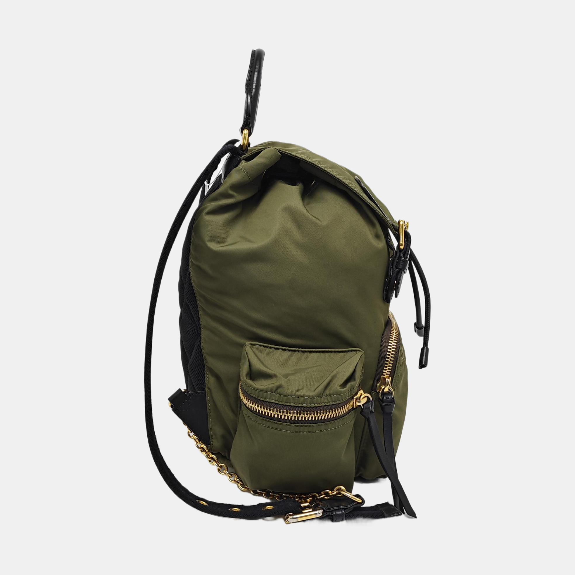 The Rucksack Medium Nylon Green