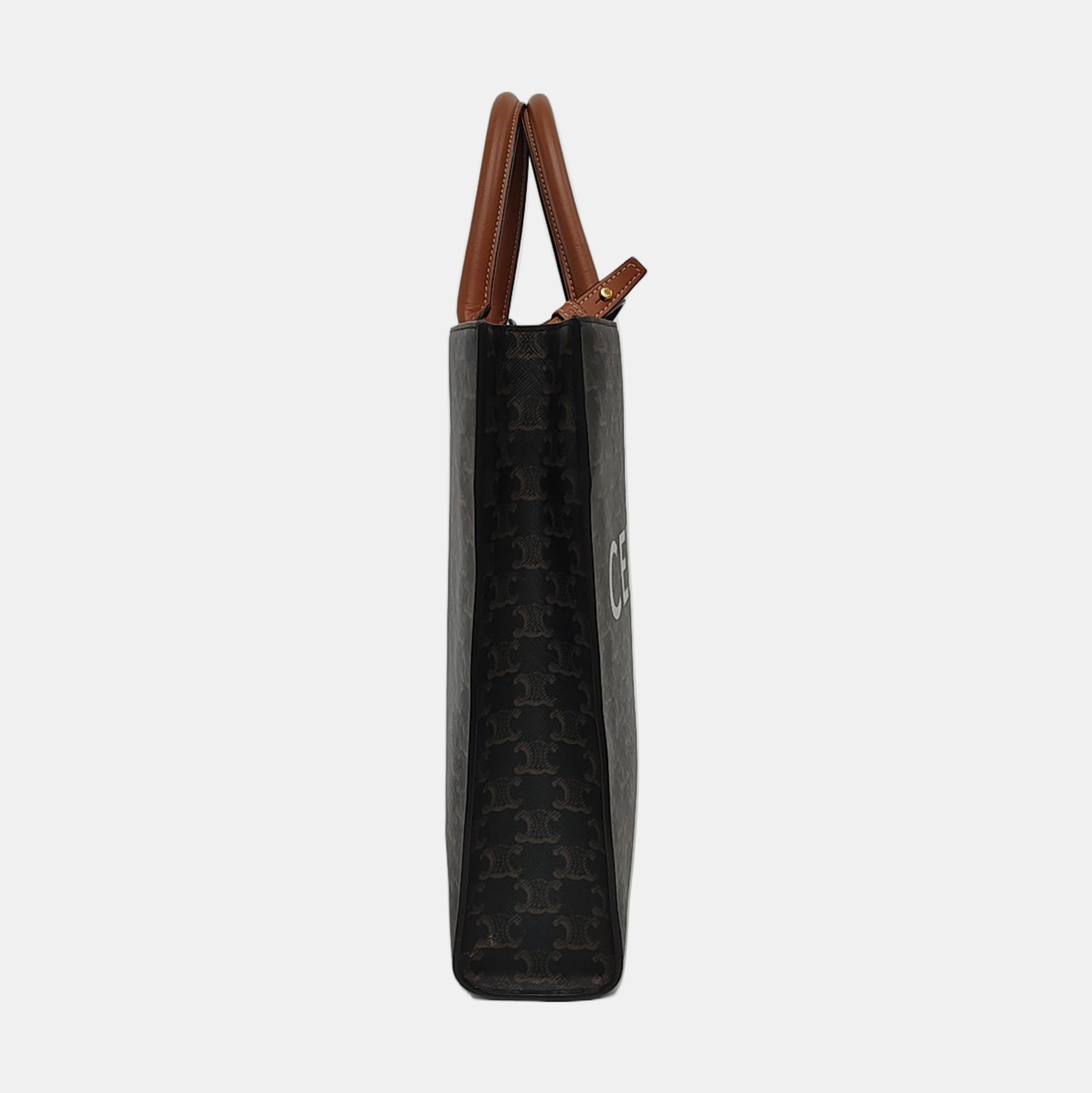 CABAS CELINE Small Coated Canvas Brown