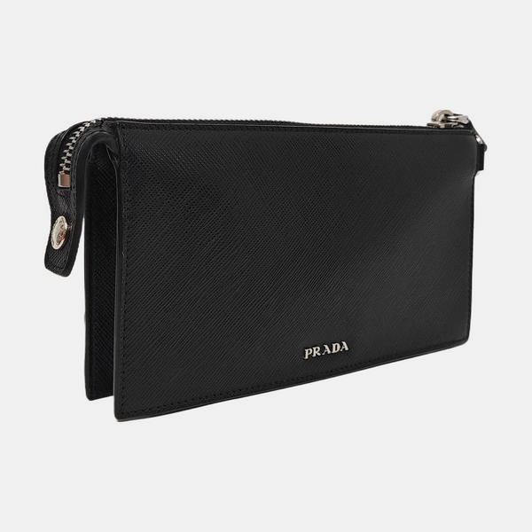 Leather Clutch Black