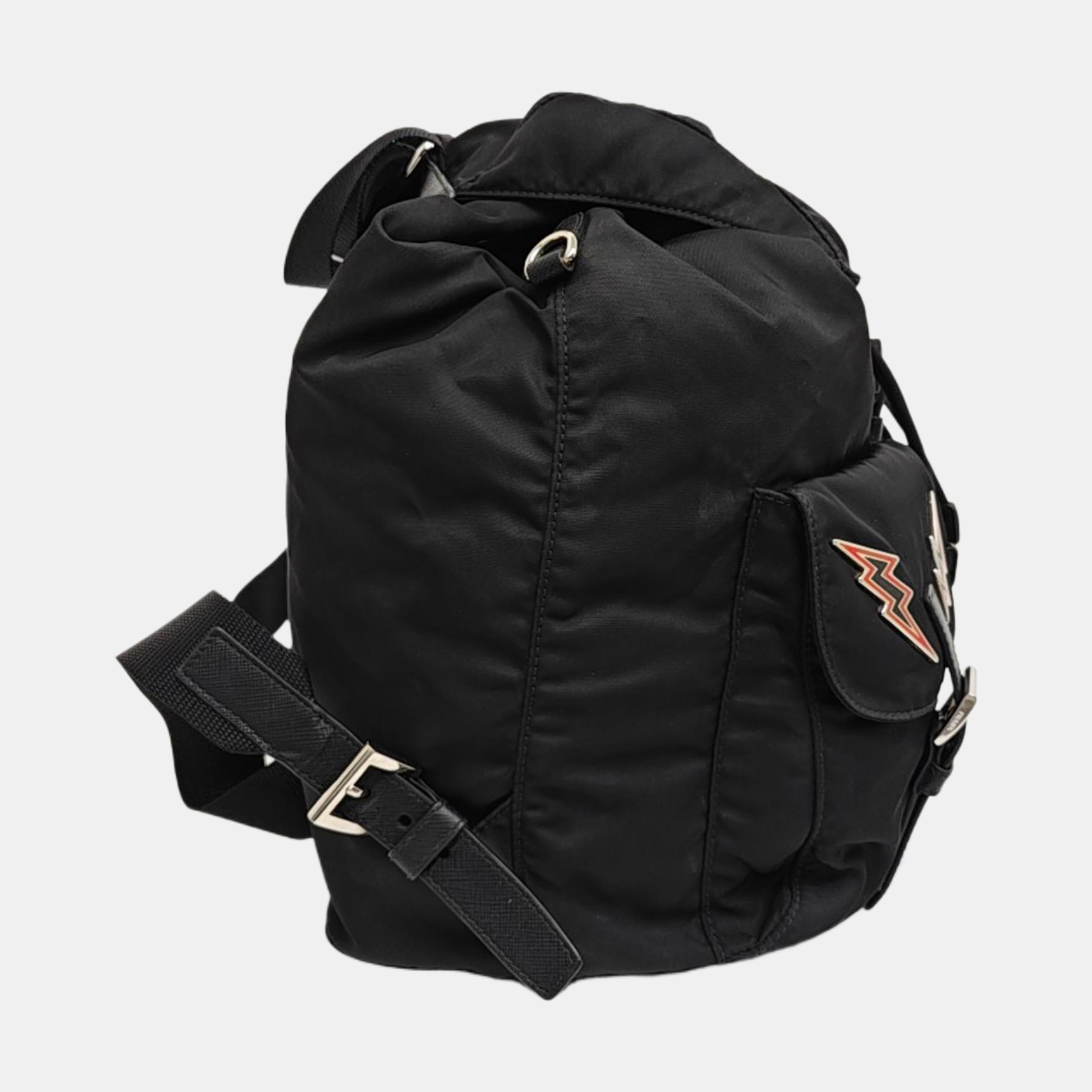 Nylon Backpack Black