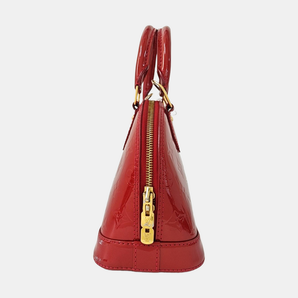 ALMA BB Monogram Patent Leather Red