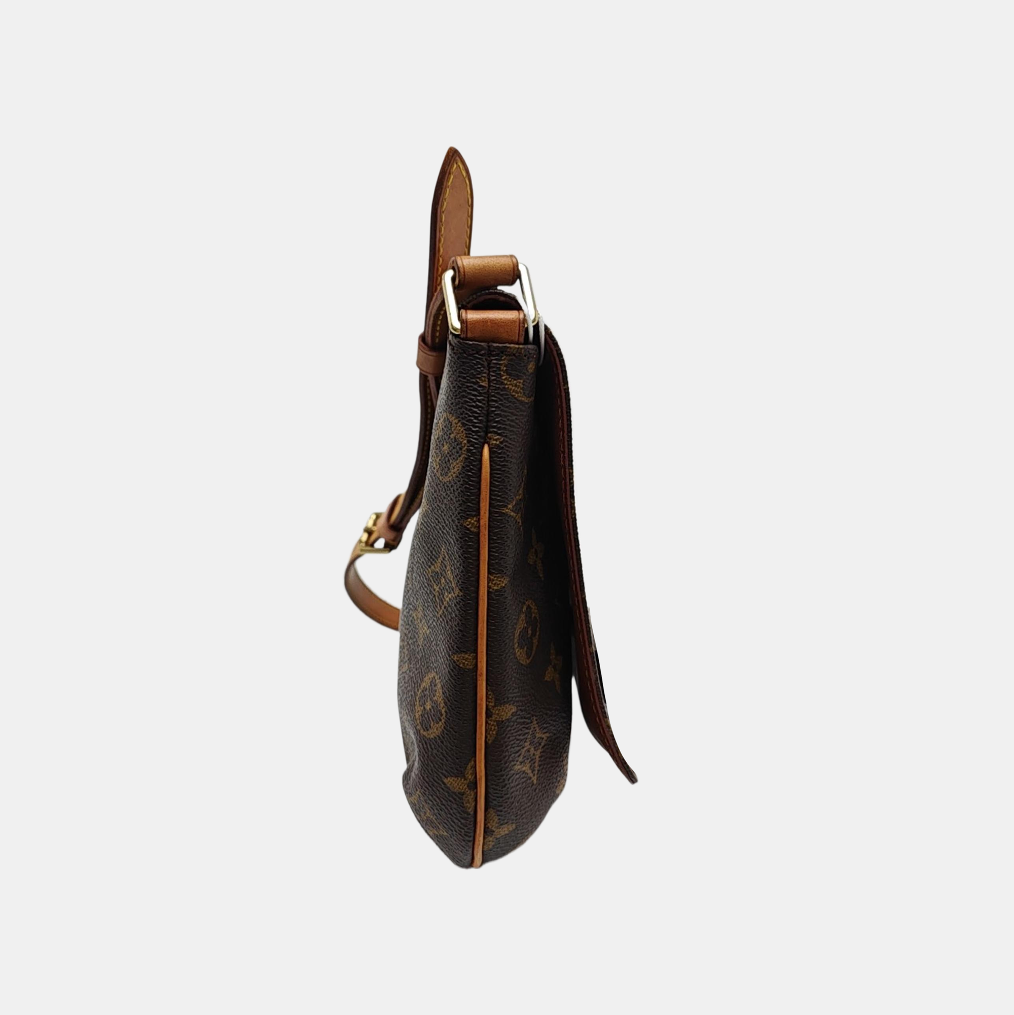 MUSETTE TANGO Monogram Coated Canvas Brown
