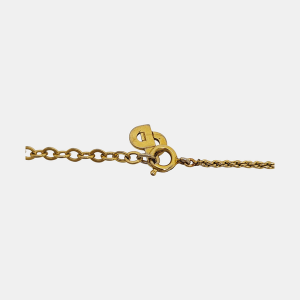 Twist Round Metal Gold Necklace