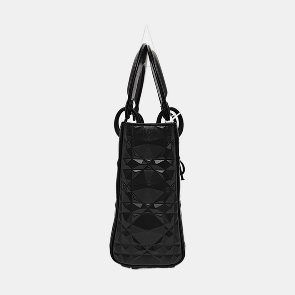 Lady Dior Mini Quilted Calfskin Black