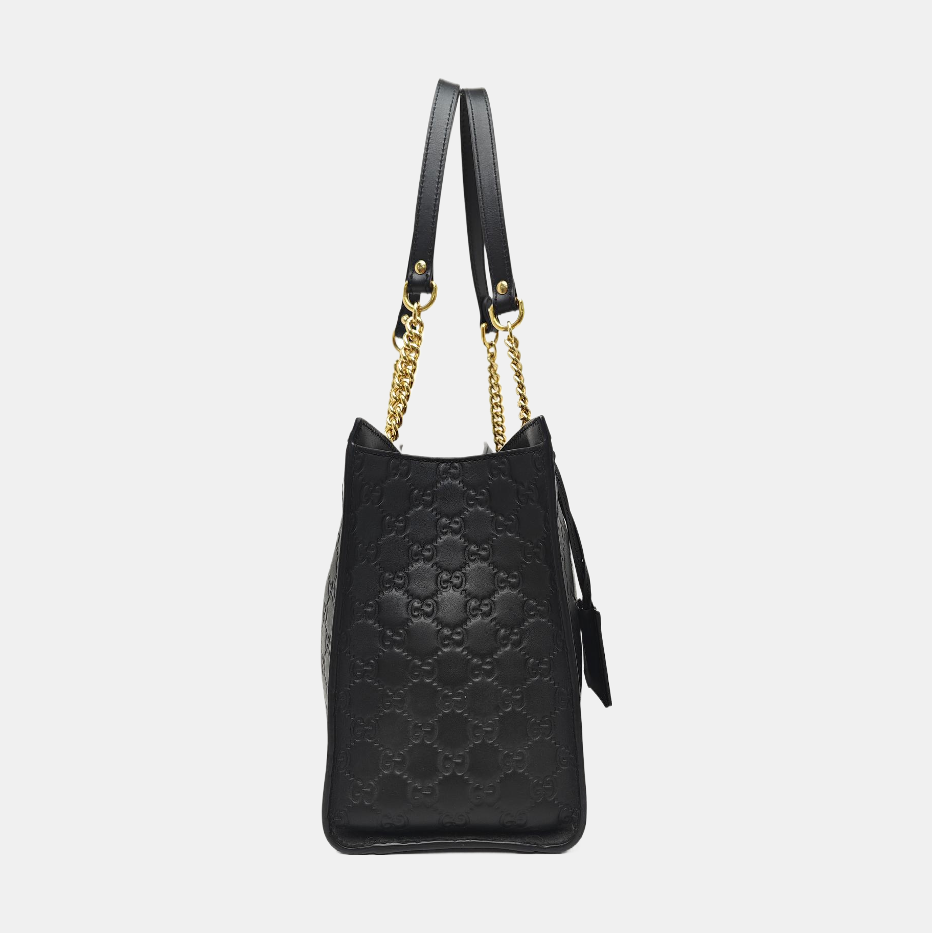 Padlock Medium Monogram Calfskin Black