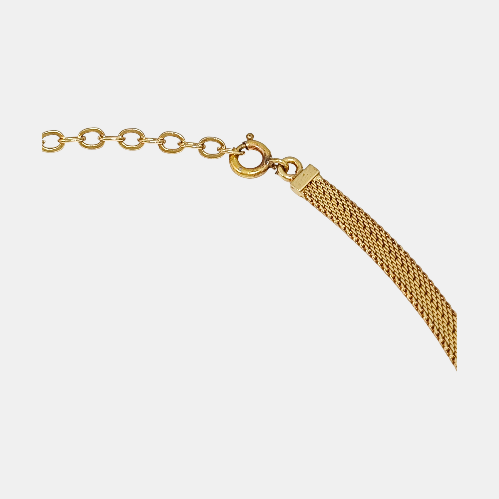 Petit CD Metal Gold Necklace