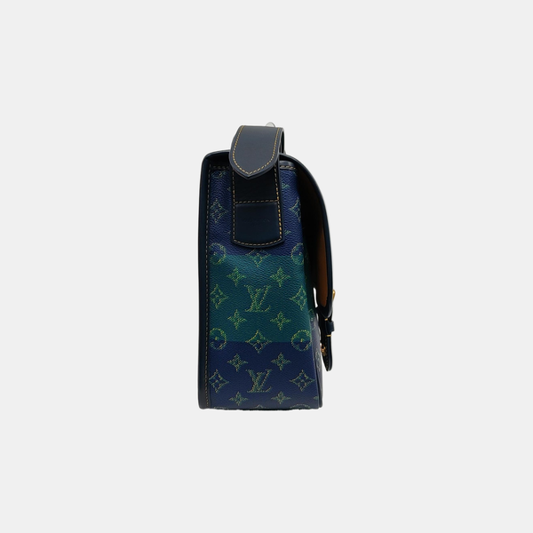 SATCHEL Monogram Coated Canvas Blue