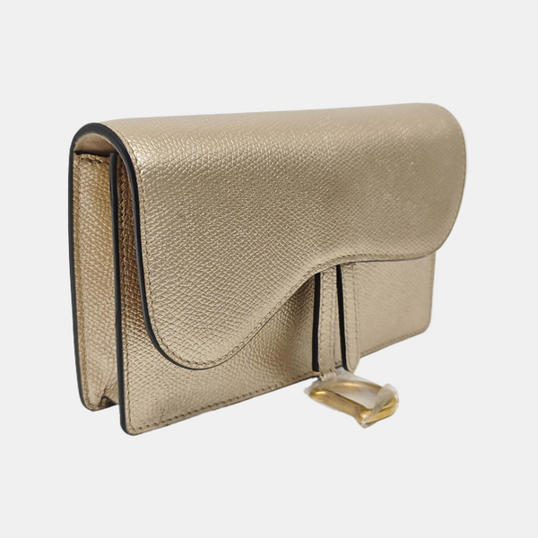 Saddle Mini Calfskin Beige