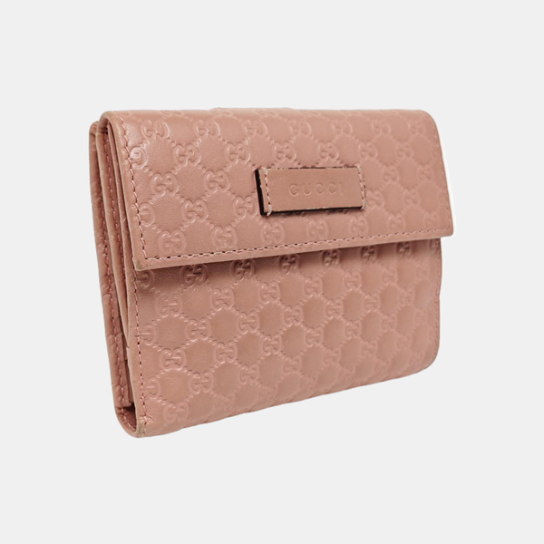Monogram Calfskin Wallet Pink