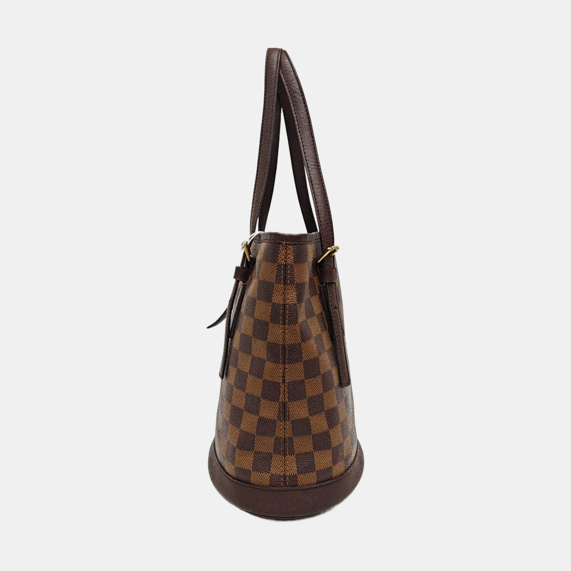 BUCKET PM Damier Ebene Coated Canvas Brown