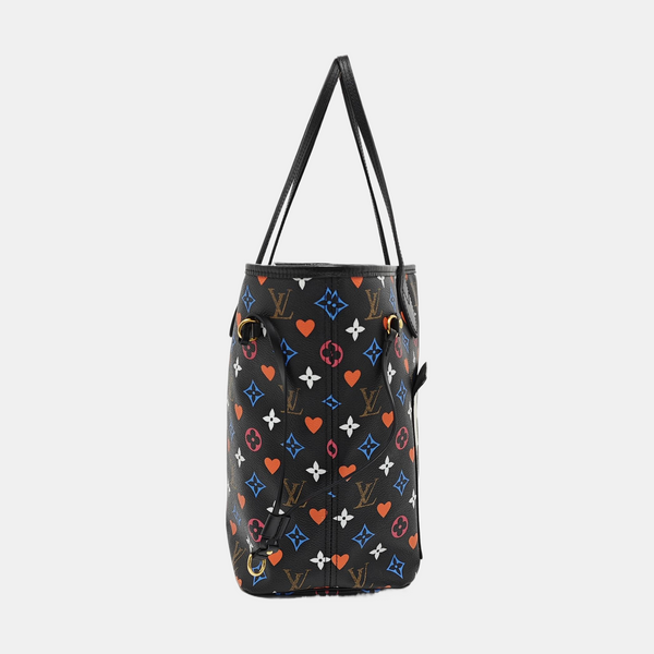 NEVERFULL MM Monogram Coated Canvas Black