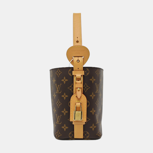 ALL IN BB Monogram Coated Canvas Brown