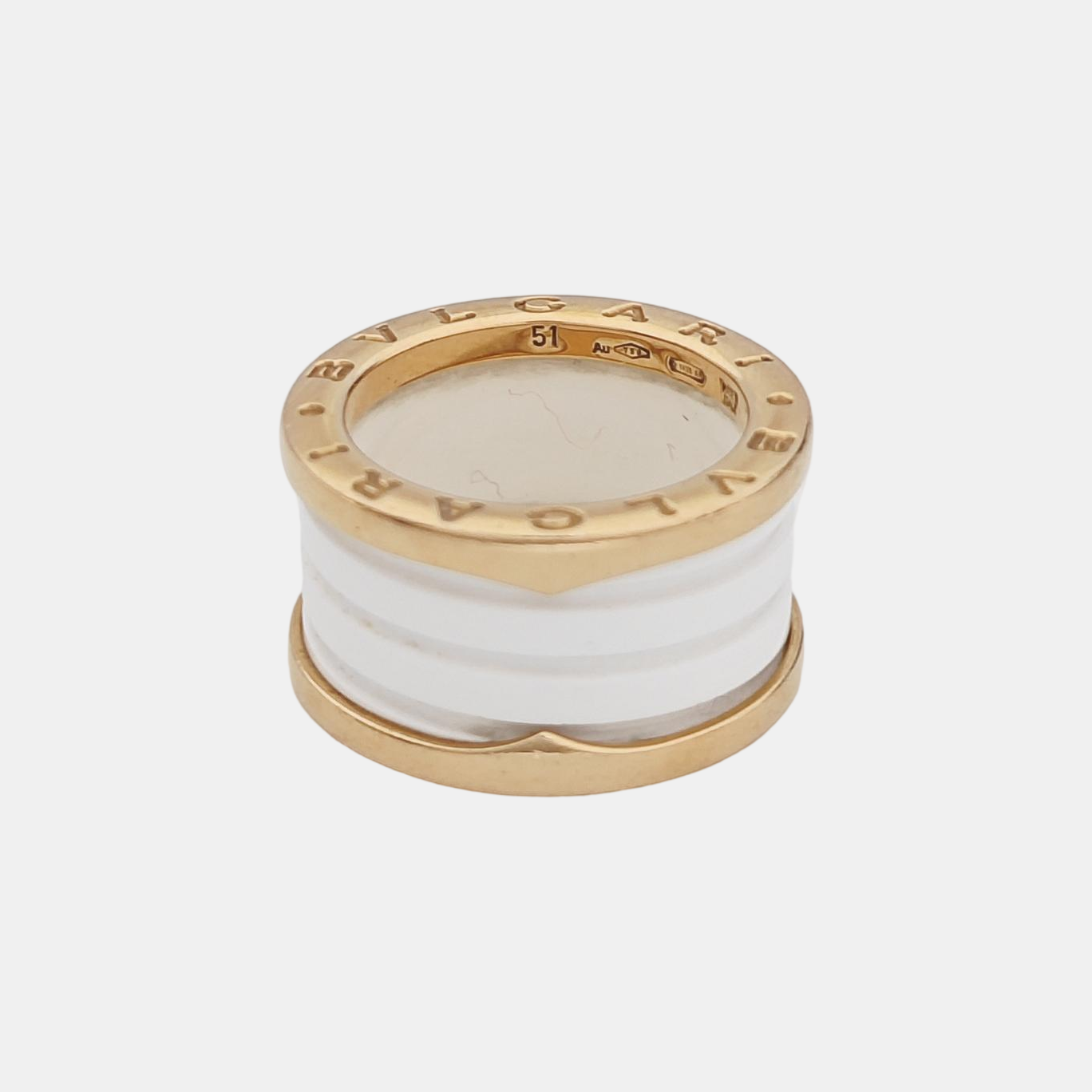 B.ZERO1 18k Rose Gold Ring EU 51