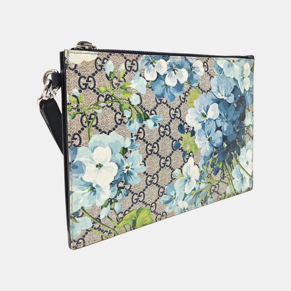 GG Blooms Monogram Coated Canvas Beige