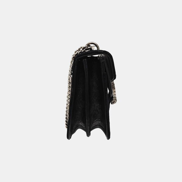 Dionysus Small Monogram Velvet Black