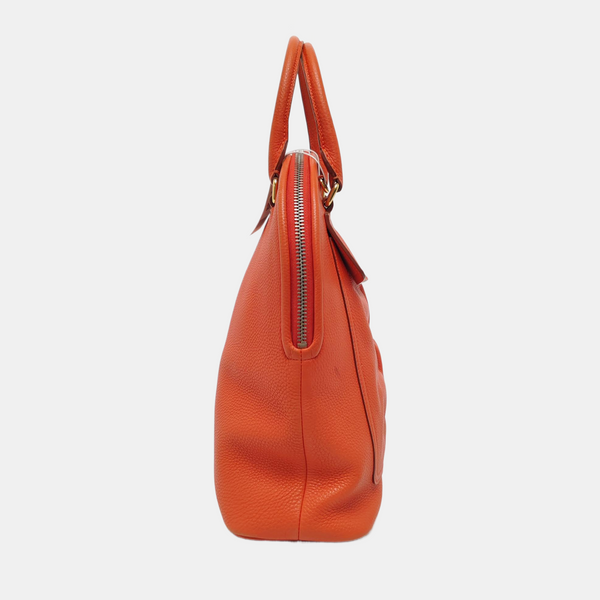 Calfskin Shoulder Bag Orange