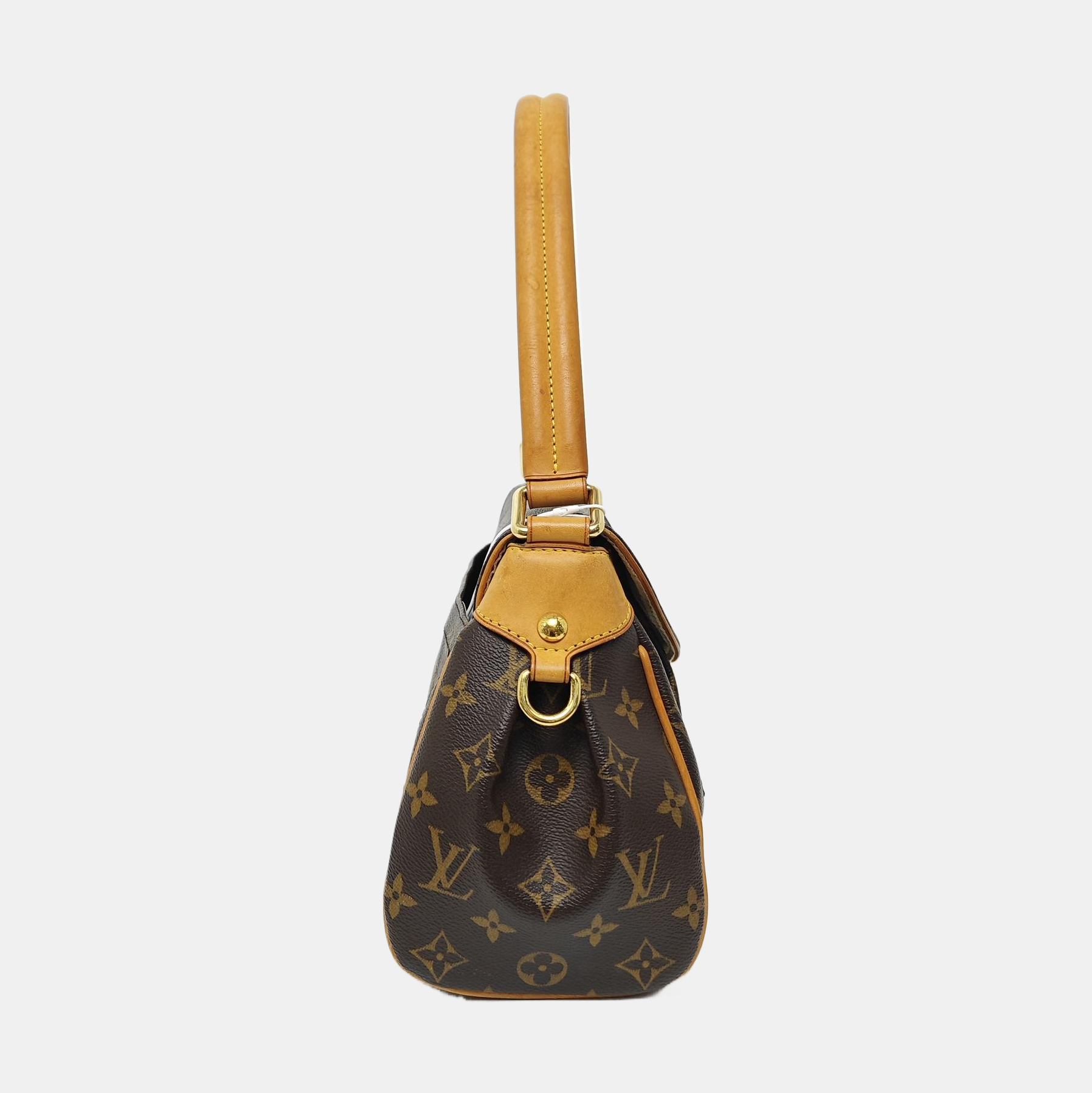 BEVERLY MM Monogram Coated Canvas Brown