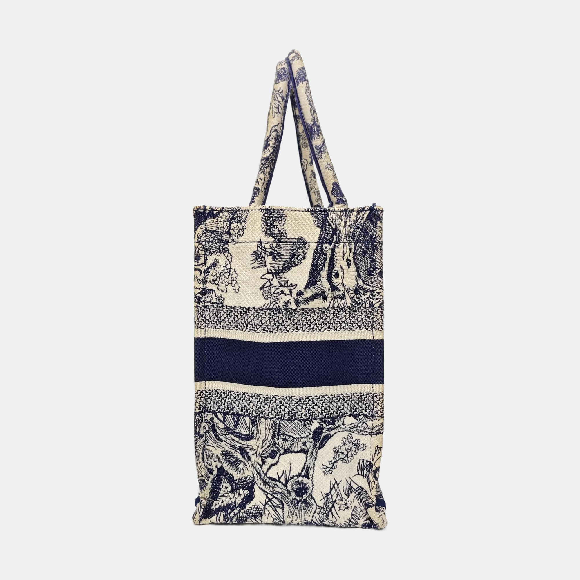 Book Tote Medium Canvas Blue