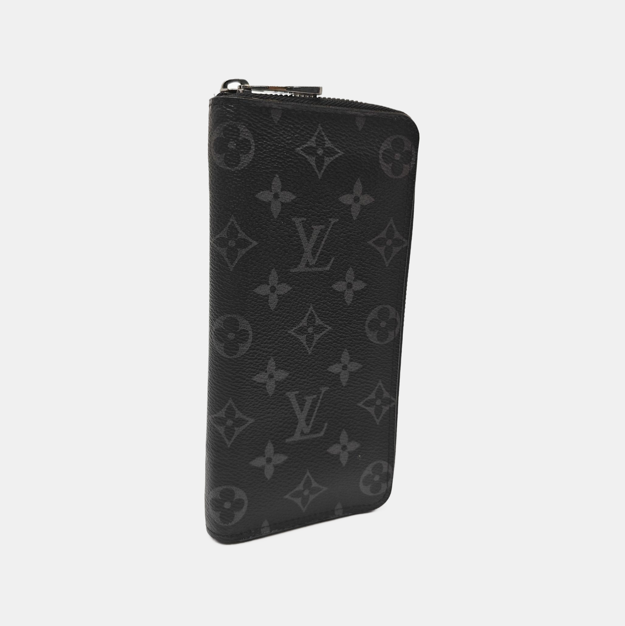CLÉMENCE Monogram Coated Canvas Gray Wallet