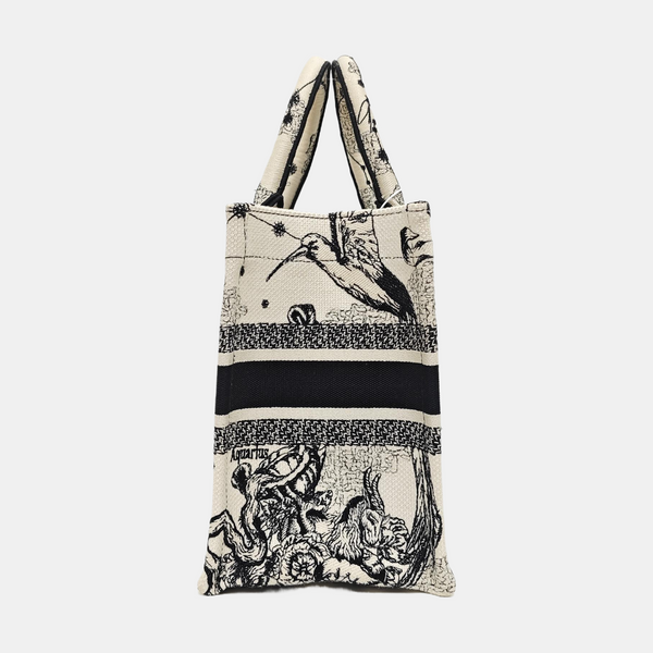 Book Tote Small Canvas White