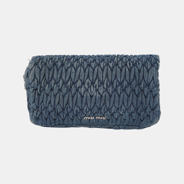 Crystal Quilted Denim Blue