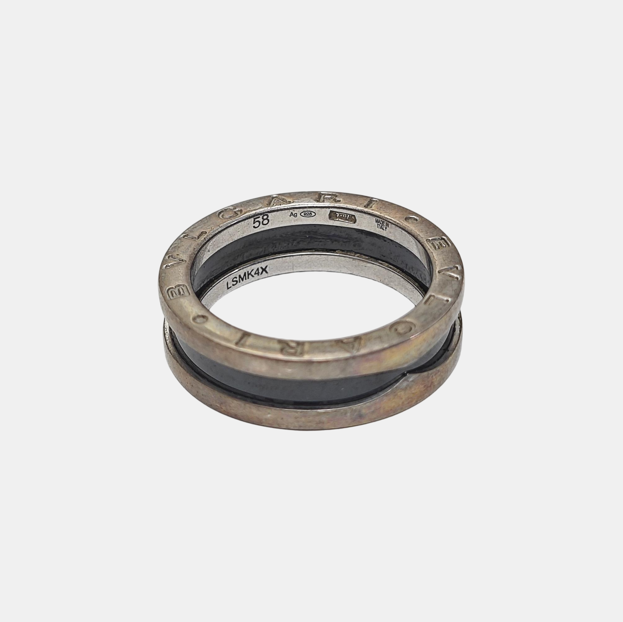 B.ZERO1 925 Sterling Silver Ring EU 58