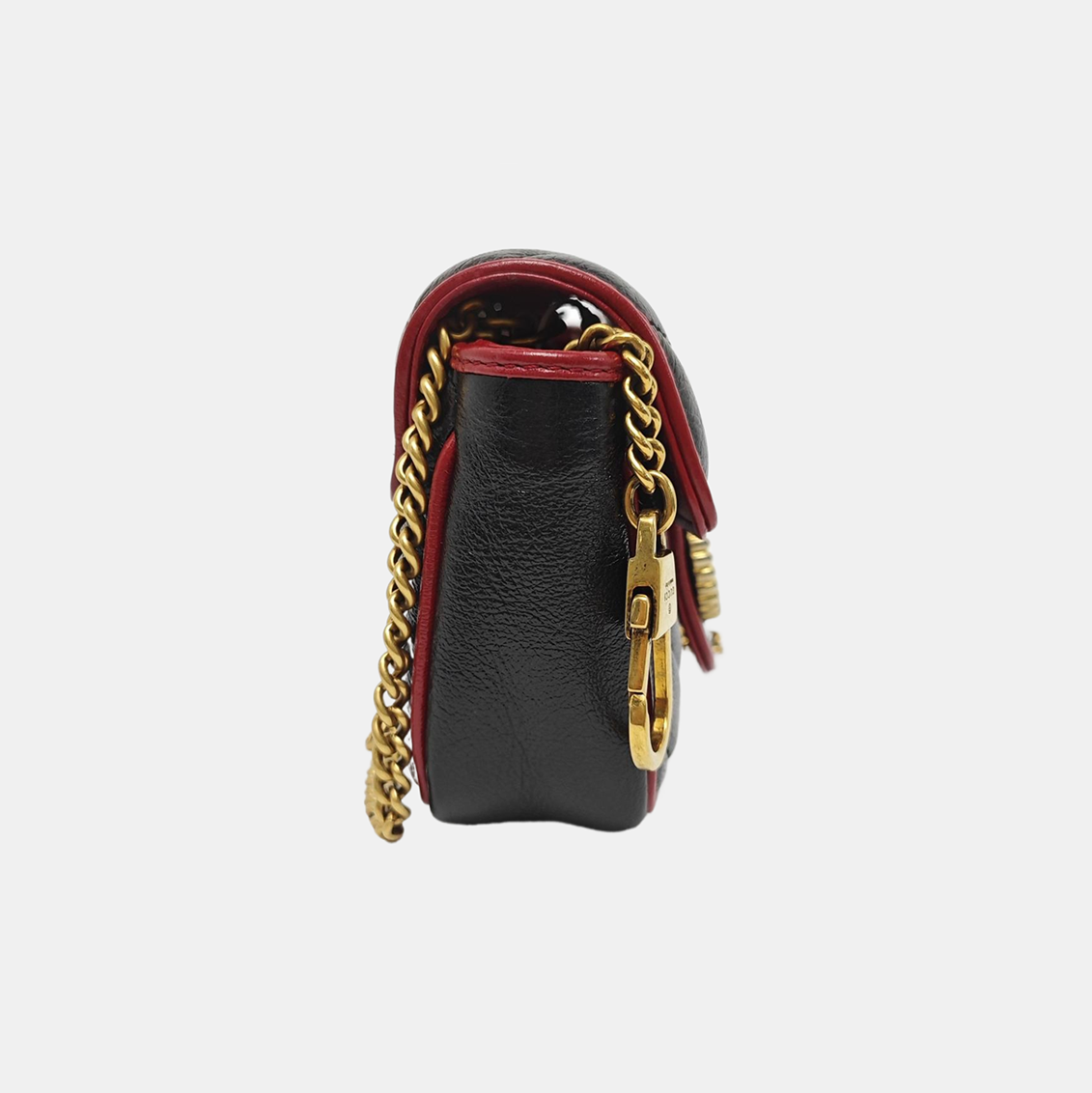 GG Marmont Super Mini Quilted Calfskin Black