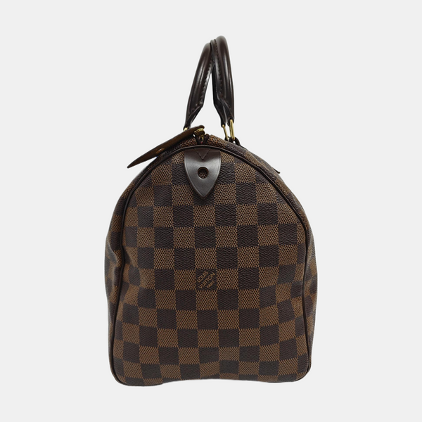 SPEEDY 30 Damier Ebene Coated Canvas Brown