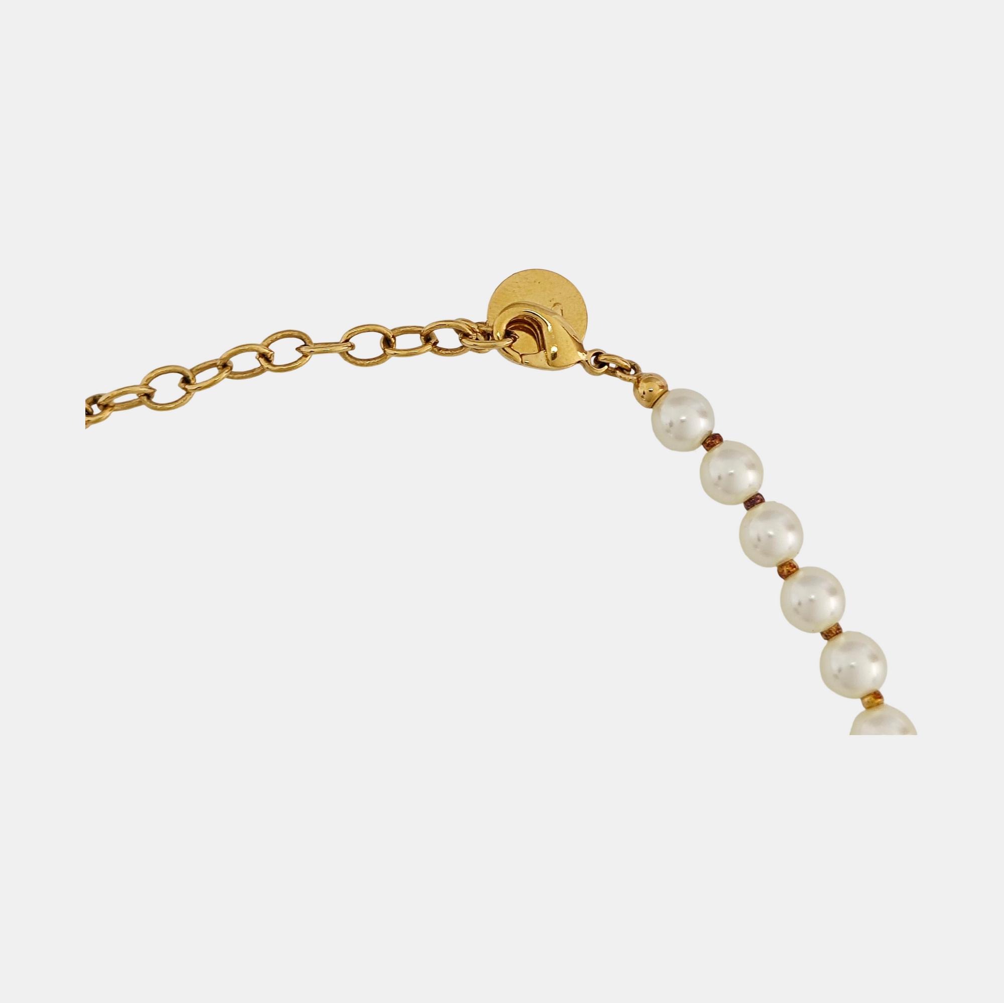 30 Montaigne Metal White Necklace