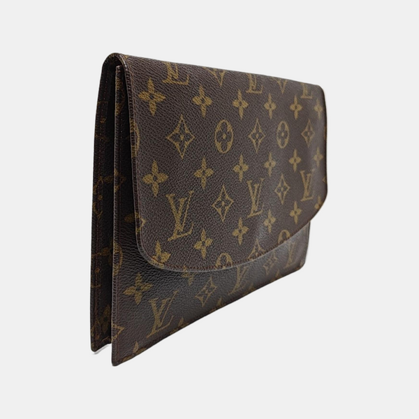 POCHETTE RABAT Monogram Coated Canvas Brown