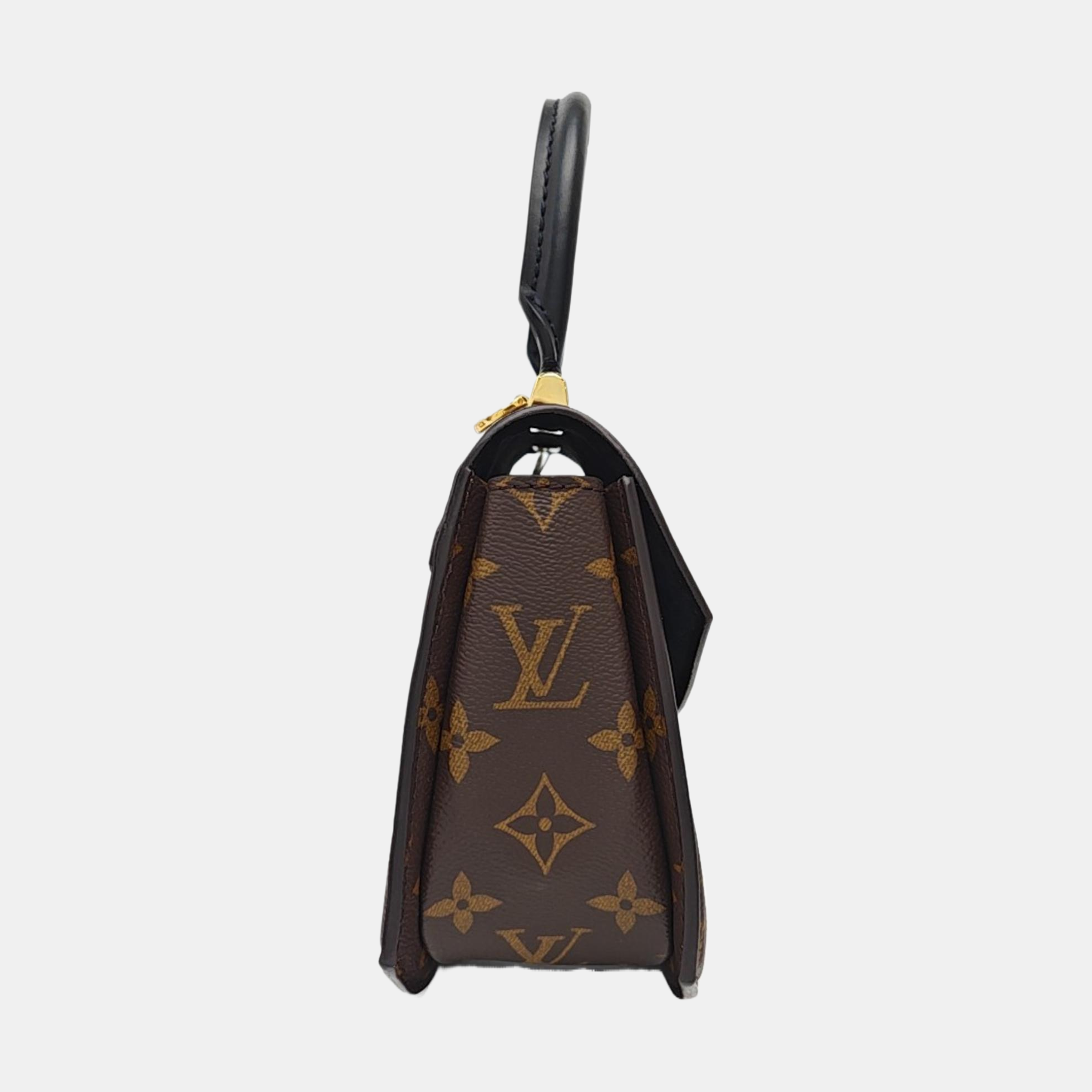 Monogram Coated Canvas Shoulder Bag Super Mini Brown