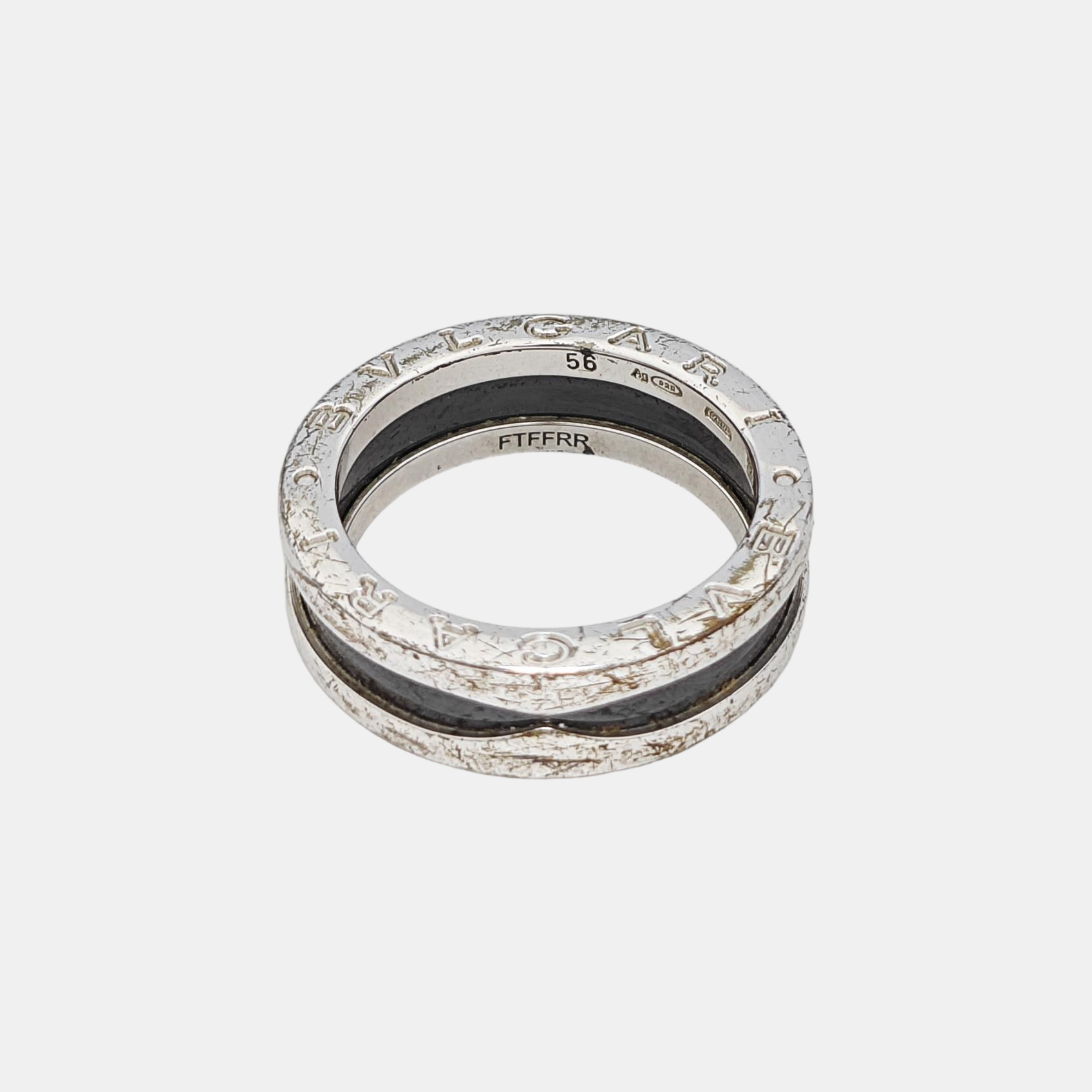 B.ZERO1 925 Sterling Silver Ring EU 56