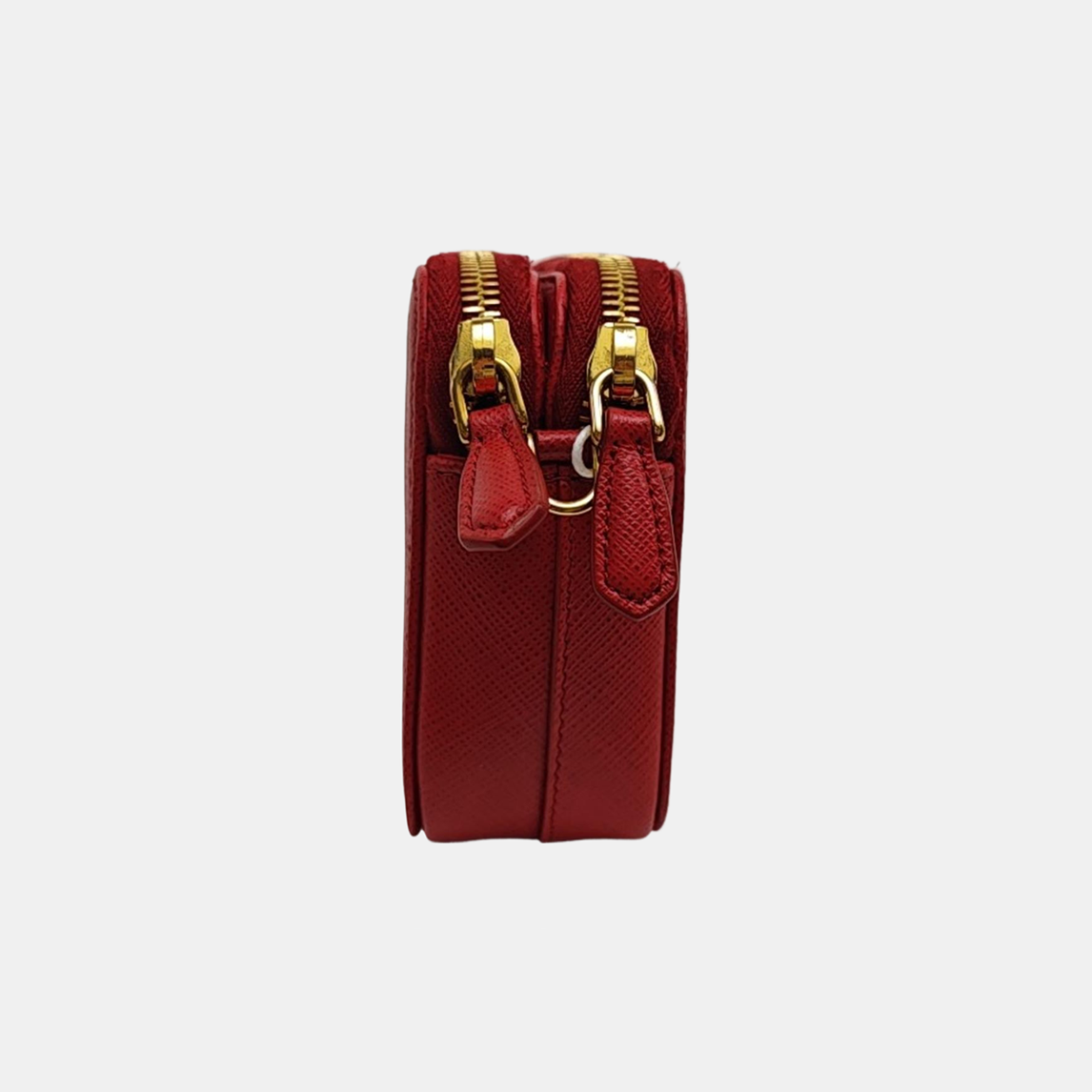 Saffiano Calfskin Shoulder Bag Red