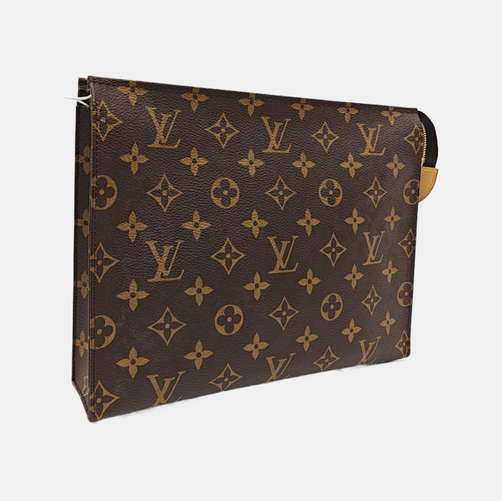TOILET POCKET 26 Monogram Coated Canvas Brown