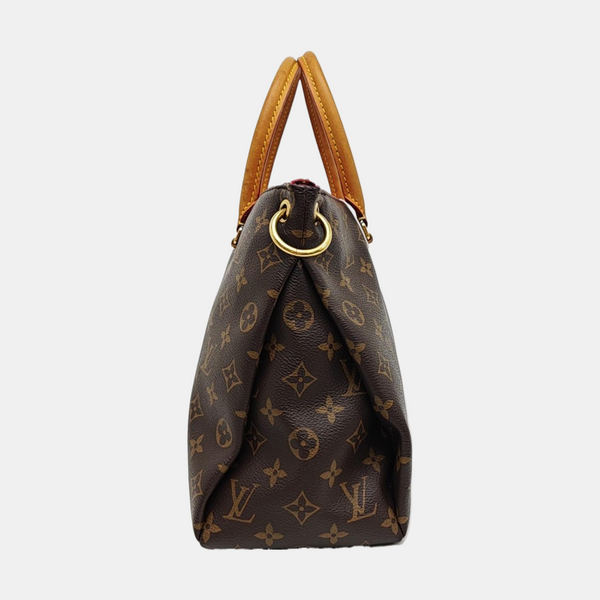PALLAS MM Monogram Coated Canvas Brown