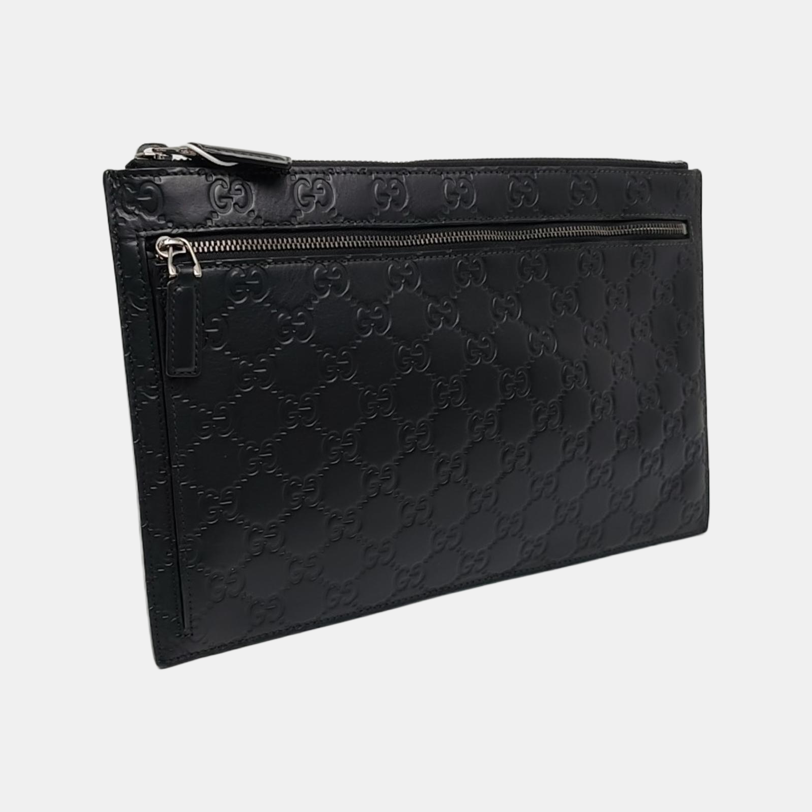 Monogram Calfskin Clutch Black