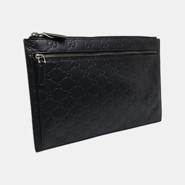 Monogram Calfskin Clutch Black