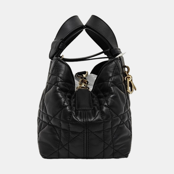 Toujours Small Cannage Calfskin Black