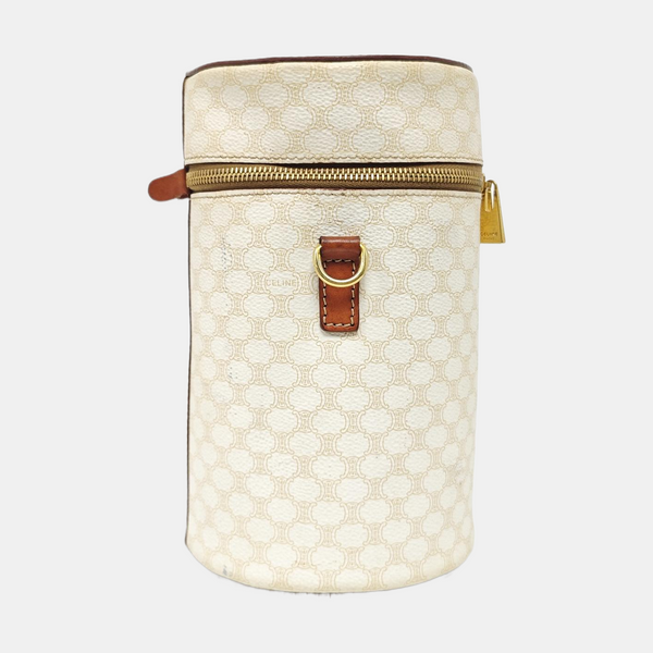 Coated Canvas Shoulder Bag White