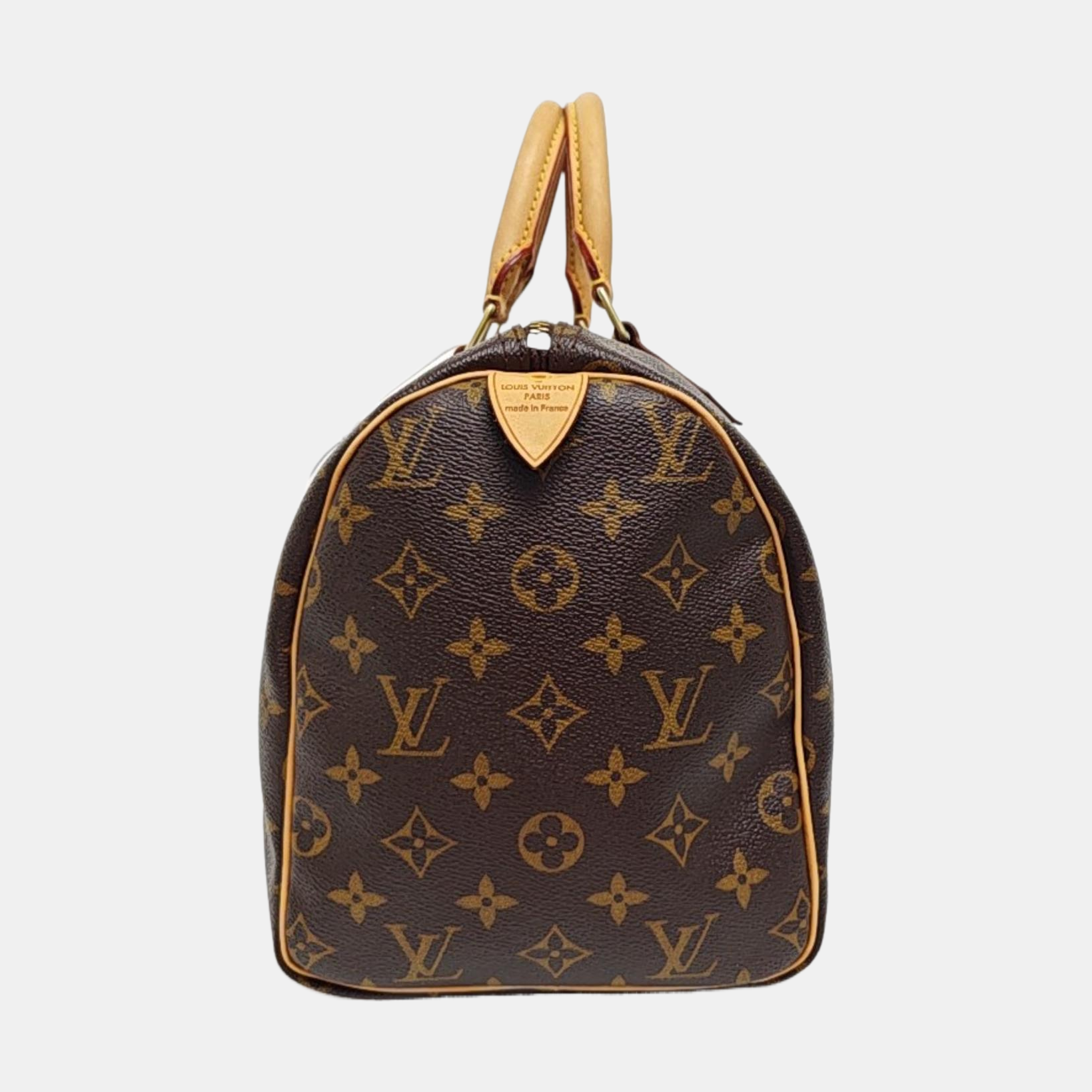 SPEEDY 30 Monogram Coated Canvas Brown