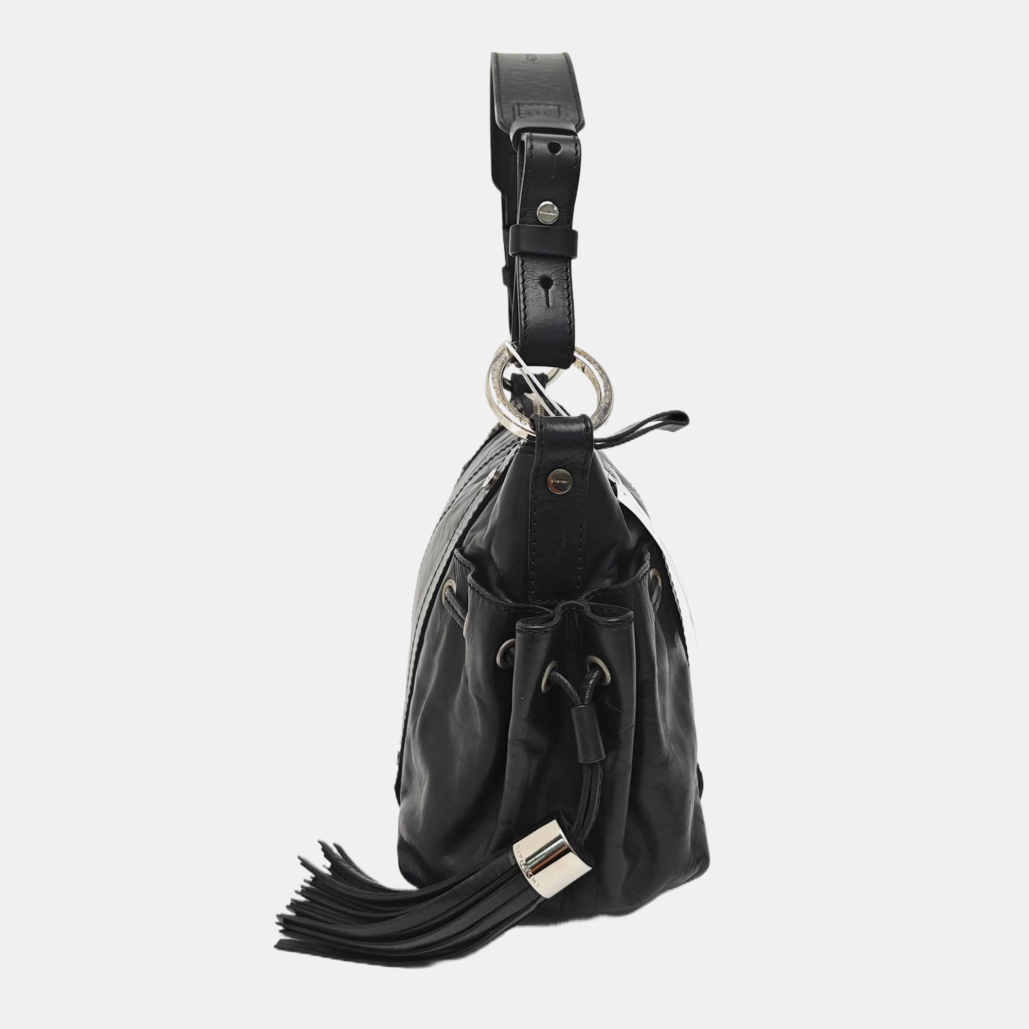Calfskin Top Handle Bag Black