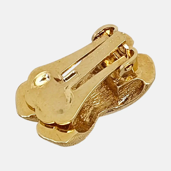 Metal Gold Clip On Earrings