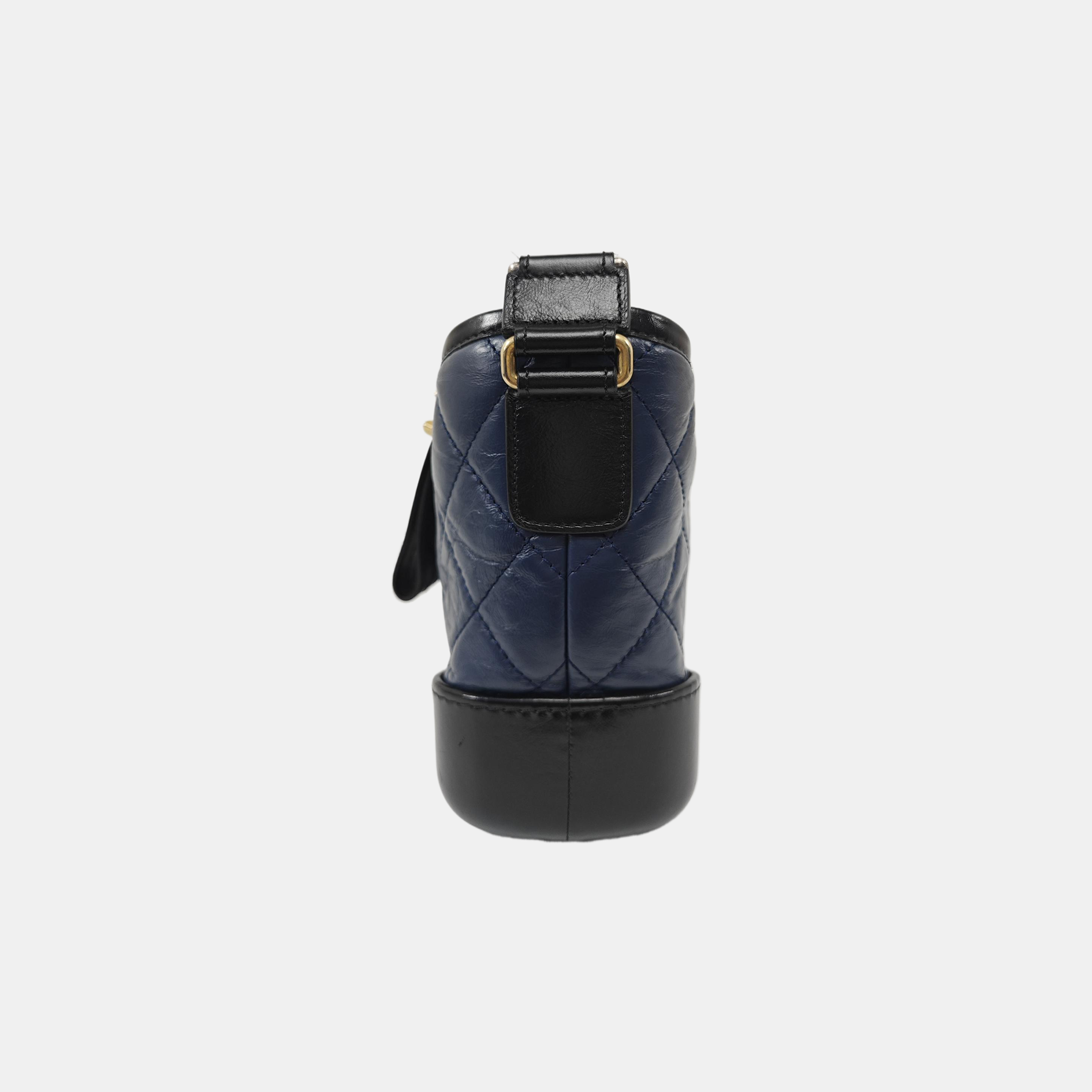 GABRIELLE Small Quilted Calfskin Blue