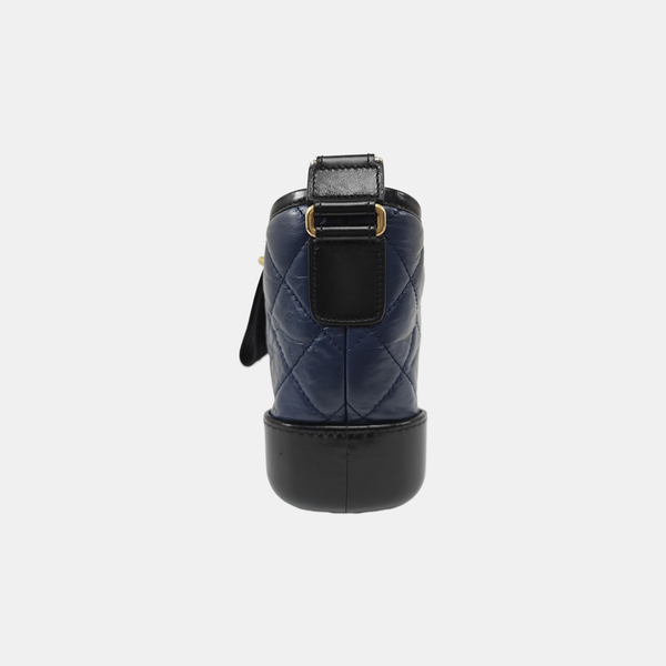 GABRIELLE Small Quilted Calfskin Blue
