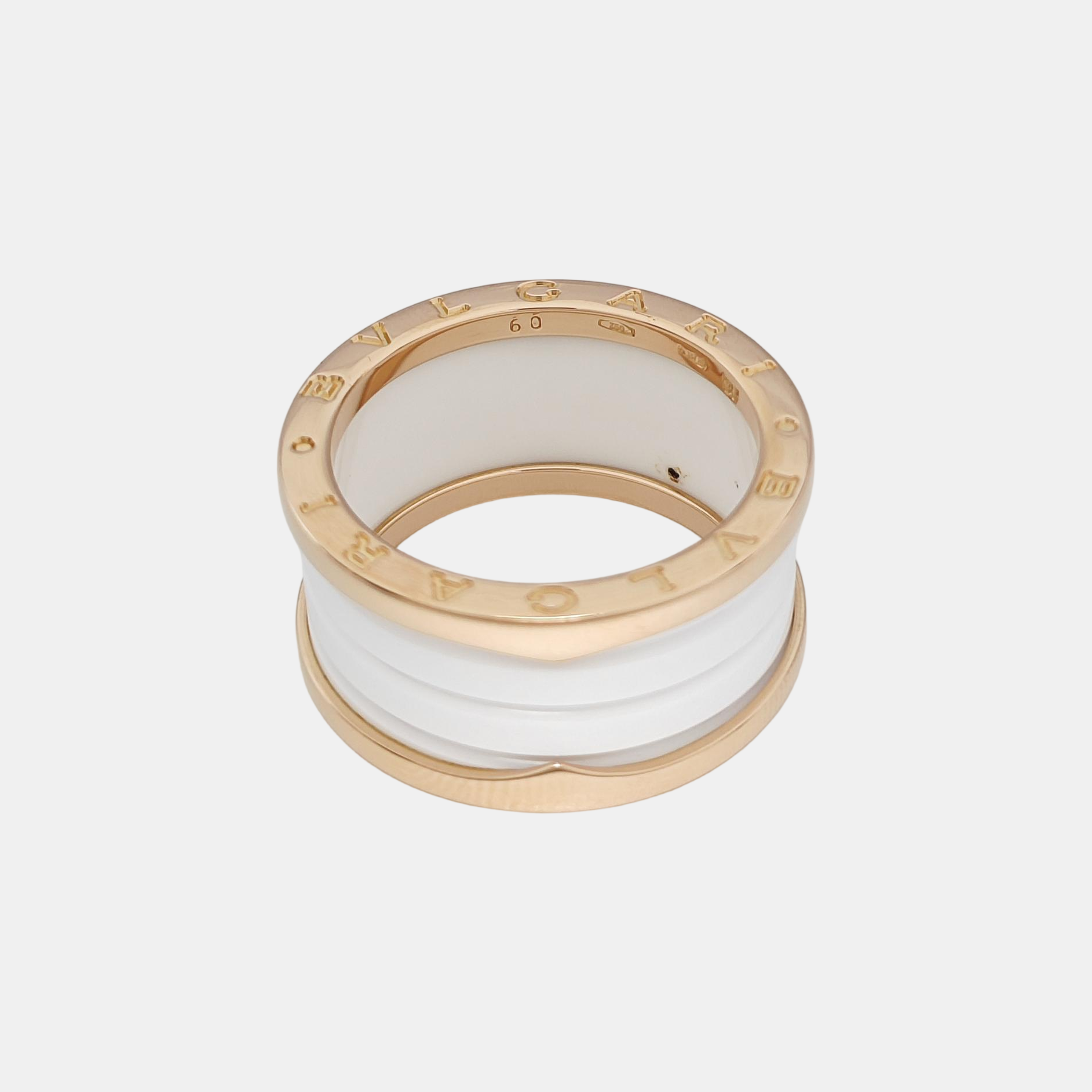 Anillo B.ZERO1 de oro rosa de 18k UE 60