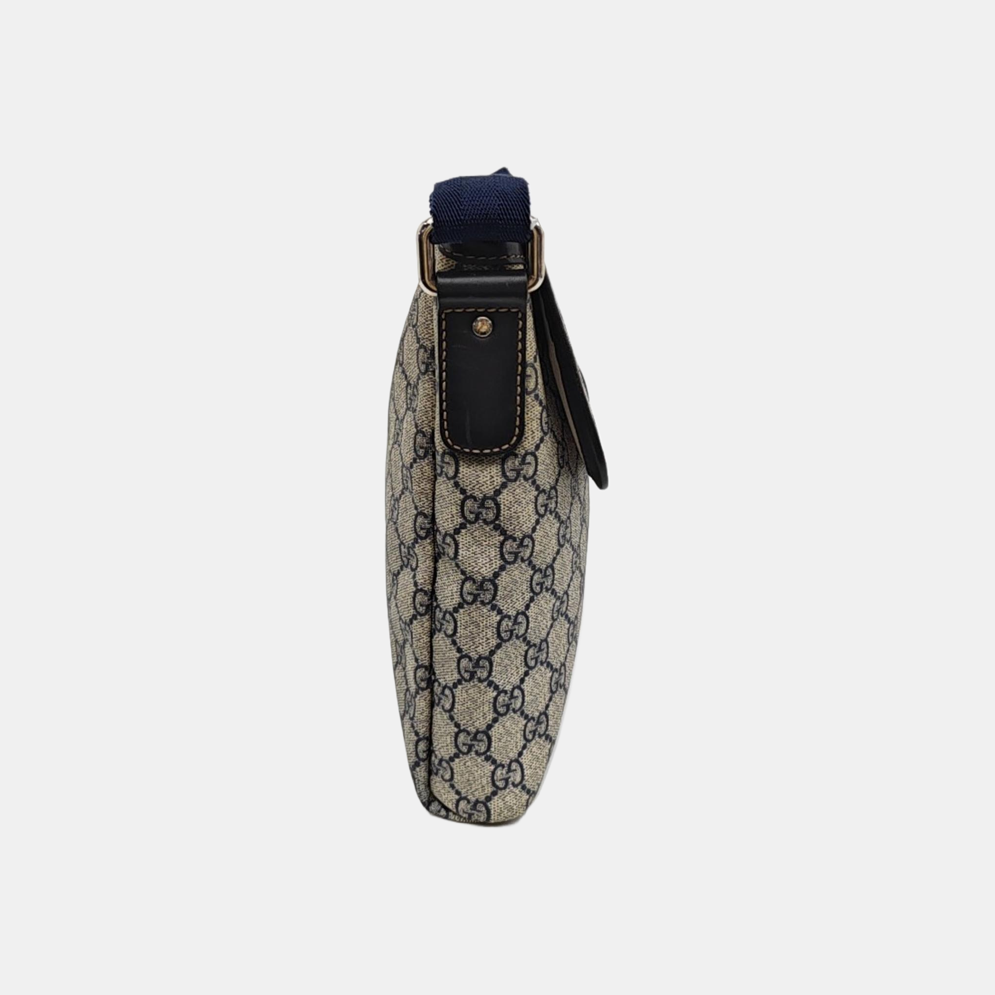 Monogram Coated Canvas Shoulder Bag Beige